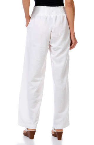 Thumbnail 3: Cisono Juniors Smocked Waist Flowy Beach Pants 