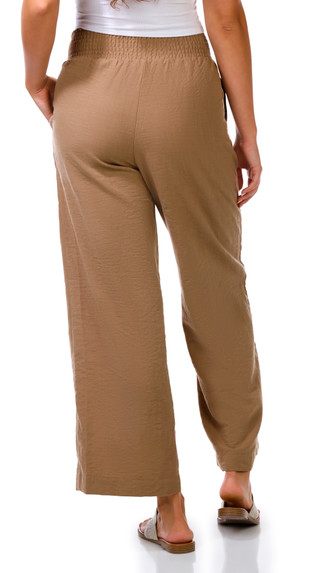 Thumbnail 3: Cisono Juniors Smocked Waist Flowy Beach Pants 