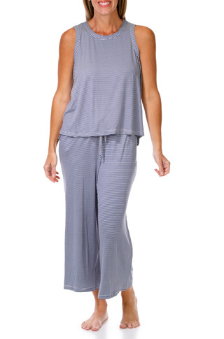 Thumbnail 2: Tahari Women's 3 Pc Pajama Capris Set 