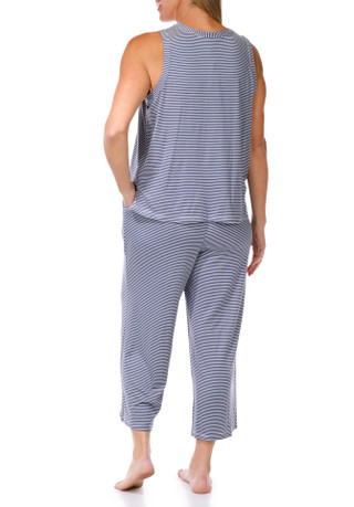 Thumbnail 3: Tahari Women's 3 Pc Pajama Capris Set 