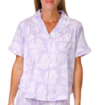 Thumbnail 2: FLORA NIKROOZ Women's 2 Pc Pajama Shorts Set 