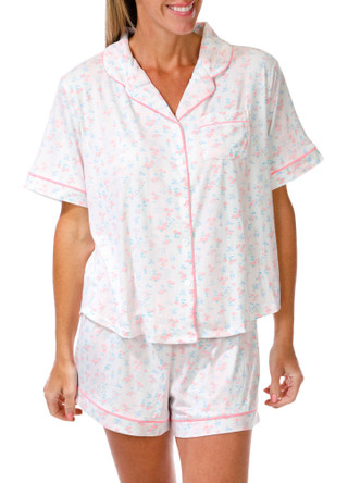 Thumbnail 4: FLORA NIKROOZ Women's 2 Pc Pajama Shorts Set 