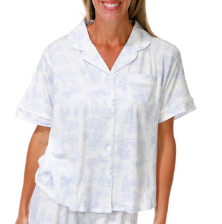 Thumbnail 3: FLORA NIKROOZ Women's 2 Pc Pajama Shorts Set 