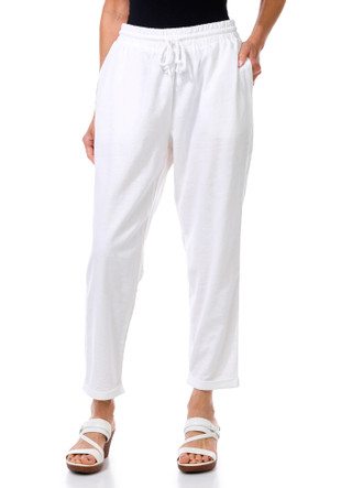 Thumbnail 1: Cisono Junior's Smocked Waist Linen Pants 