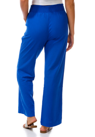 Thumbnail 3: Cisono Juniors Smocked Waist Linen Pants 
