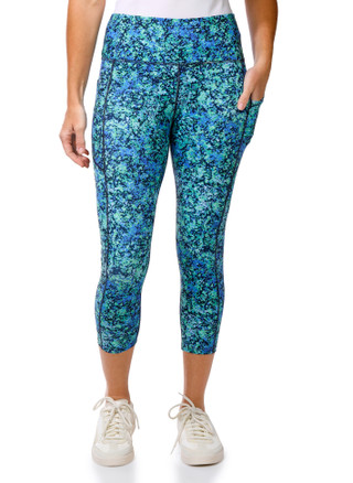 Thumbnail 1: VOGO Women's Active Print Capri Leggings 