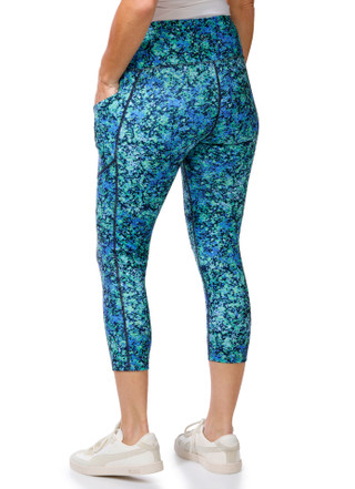 Thumbnail 2: VOGO Women's Active Print Capri Leggings 