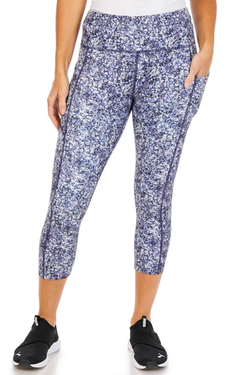 Thumbnail 1: VOGO Women's Active Print Capri Leggings 
