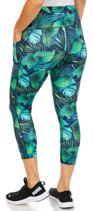 Thumbnail 3: VOGO Women's Active Print Capri Leggings 