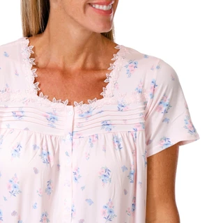 Thumbnail 2: Laura Ashley Women's Short Sleeve Pajama Dress 
