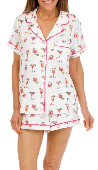 Thumbnail 1: LOFT Women's 2 Pc Pajama Shorts Set 