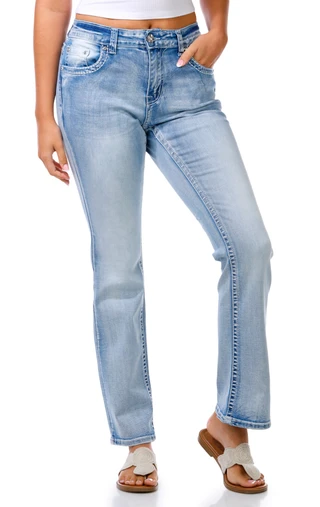 Thumbnail 3: Evolve Denim Juniors Bling Back Bootcut Jeans 