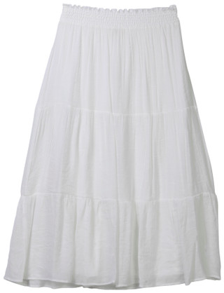 Thumbnail 1: As U Wish Juniors Smocked Waist Gauze Maxi Skirt 
