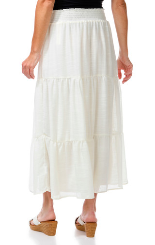 Thumbnail 3: As U Wish Juniors Smocked Waist Gauze Maxi Skirt 
