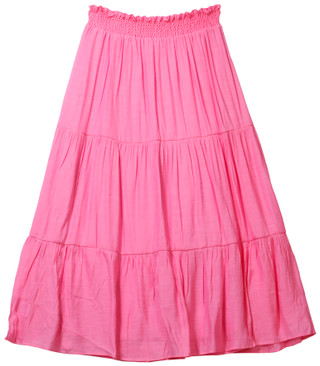 Thumbnail 5: As U Wish Juniors Smocked Waist Gauze Maxi Skirt 