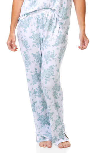 Thumbnail 2: Laura Ashley Women's 2 Pc Pajama Pants Set 