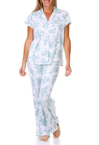 Thumbnail 1: Laura Ashley Women's 2 Pc Pajama Pants Set 