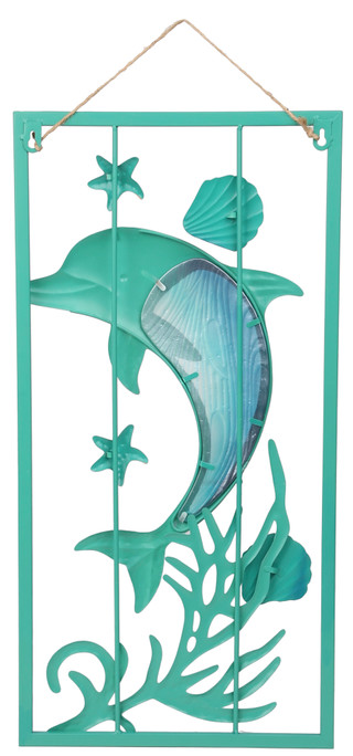 Thumbnail 2: JD YEATTS 24 In Coastal Dolphin Wall Art 