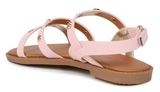 Thumbnail 3: Bebe Girls Metal Charm Sandals 