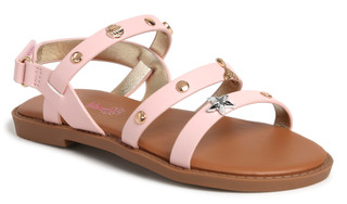 Thumbnail 1: Bebe Girls Metal Charm Sandals 