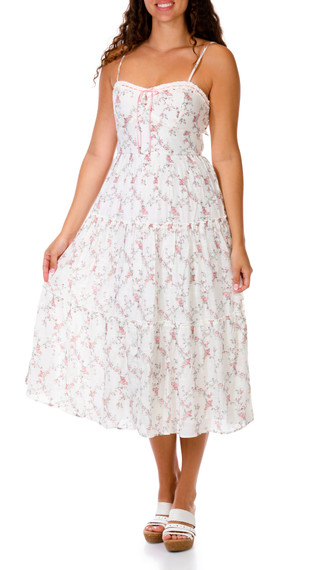 Thumbnail 1: Trixxi Juniors Sleeveless Gauze Midi Dress 