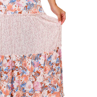 Thumbnail 3: INSPIRED HEARTS Juniors Lace Trim Maxi Dress 