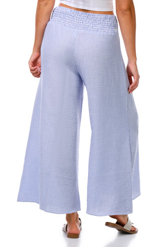 Thumbnail 3: Cece Juniors Smocked Waist Wide Leg Pants 