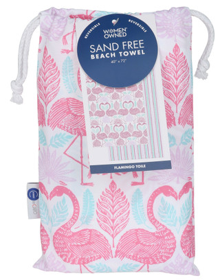Thumbnail 1: Caro Home 40X72 Flamingo Sand Free Beach Towel 