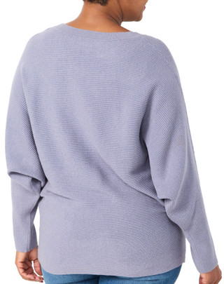 Thumbnail 2: Philosophy Plus Long Sleeve Crew Neck Raglan Sweater  