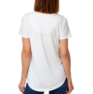 Thumbnail 2: ONE WORLD Petite Short Sleeve Faded Americana Flag Tee 