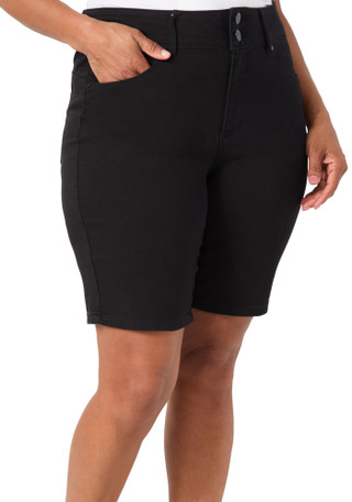 Thumbnail 1: D. Jeans Plus High Rise Bermuda Shorts 