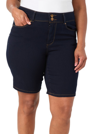 Thumbnail 1: D. Jeans Plus High Rise Bermuda Shorts 