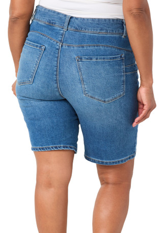 Thumbnail 2: D. Jeans Plus High Rise Bermuda Shorts 