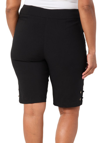 Thumbnail 2: Zac & Rachel Plus Pull On Stretch Capris 