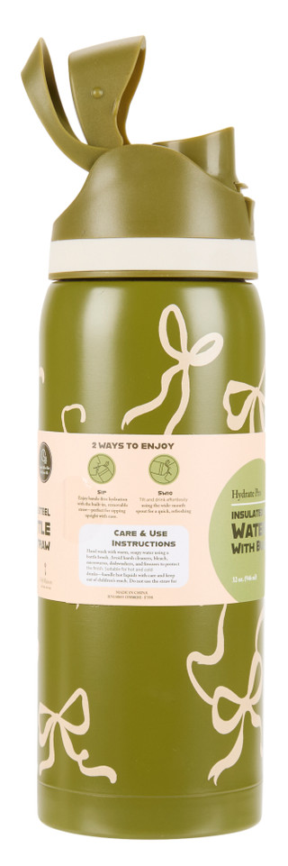 Thumbnail 2: ORLY MAISON 32 oz Insulated Stainless Steel Water Bottle  