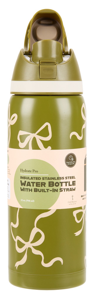 Thumbnail 1: ORLY MAISON 32 oz Insulated Stainless Steel Water Bottle  