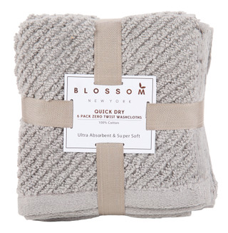 Thumbnail 1: Blossom New York  6 Pk Quick Dry Washcloths 
