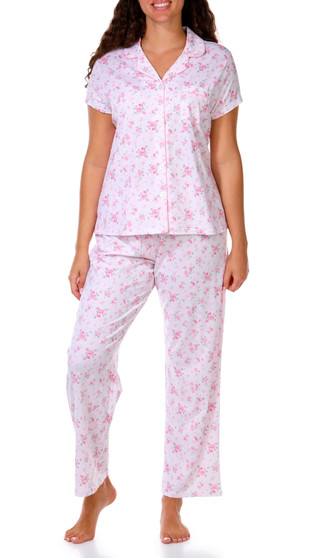 Thumbnail 1: Laura Ashley Women's 2 Pc Pajama Pants Set 