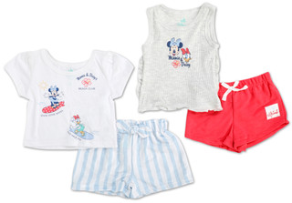 Thumbnail 1: Disney Baby Girls 4 Pc Shorts Set 