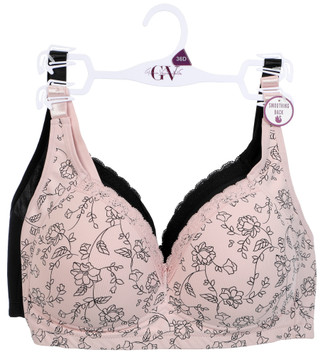 Thumbnail 1: Gloria Vanderbilt Women's 2 Pk Smoothing Back Bras  