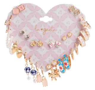 Thumbnail 1: LU GAETA 16 Pk Stud & Hoop Earrings  