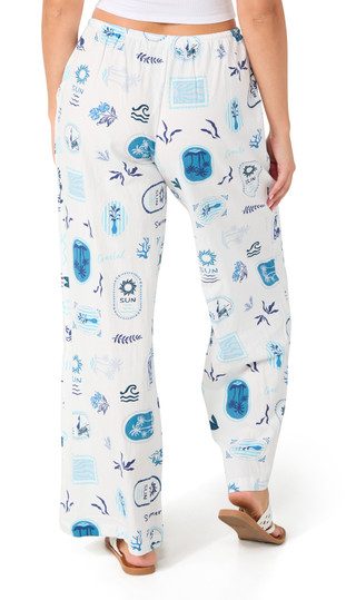 Thumbnail 3: OCEAN DRIVE Juniors Print Wide Leg Pants 