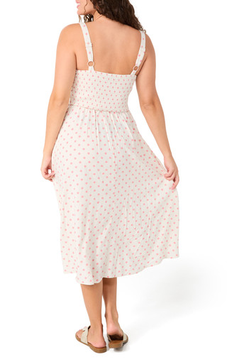 Thumbnail 2: As U Wish Juniors Polka Dot Midi Dress 