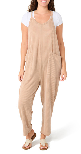 Thumbnail 1: DISCREET Juniors Cozy Rib Stitch Jumpsuit 