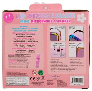 Thumbnail 2: HOT FOCUS LED Wireless Karaoke Mini Microphone & Speaker 