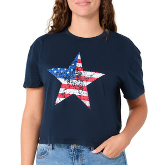 Thumbnail 1: Vintage threadz Juniors Americana Star Graphic Tee 