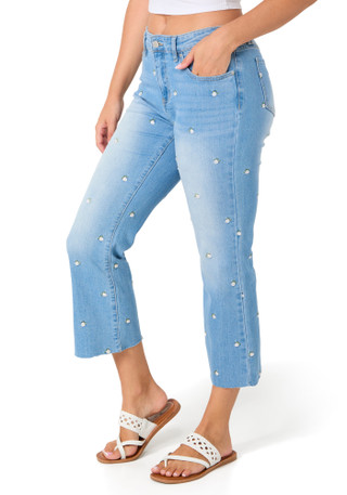 Thumbnail 2: BLUE REVIVAL Juniors Mid Rise Boot Cut Jeans 