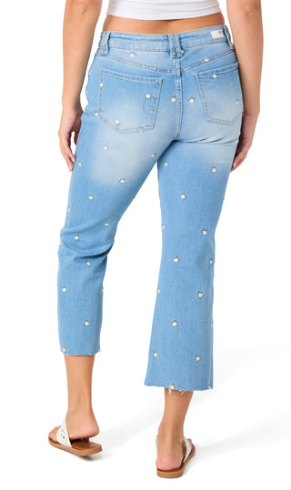 Thumbnail 3: BLUE REVIVAL Juniors Mid Rise Boot Cut Jeans 