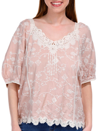 Thumbnail 2: Democracy Wpmens Puff Sleeve Top 