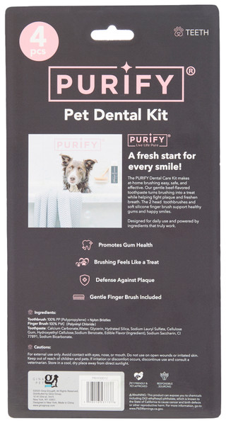 Thumbnail 2: Purify 4 Pc Pet Dental Care Kit 